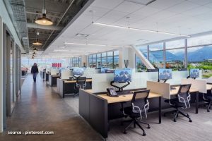 Unique and Trendy Industrial Workspace Interior Design
