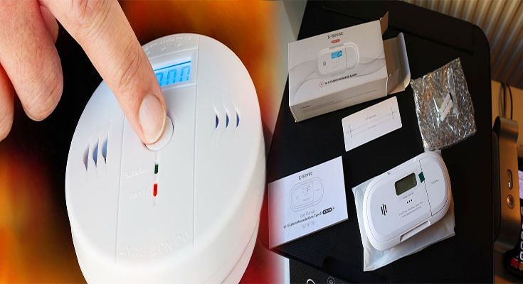 Battery-Powered Long-Life Carbon Monoxide Detector for Residential Safety