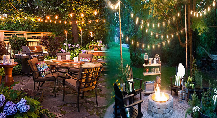 DIY Outdoor String Light Decoration Ideas for Backyard Gatherings