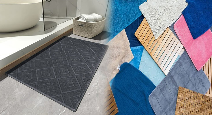 Absorbent Non-Slip Bathroom Rugs for Safety and Style