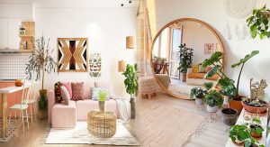 Bohemian-Style Decorative Mirror Set for Eclectic Home Styling
