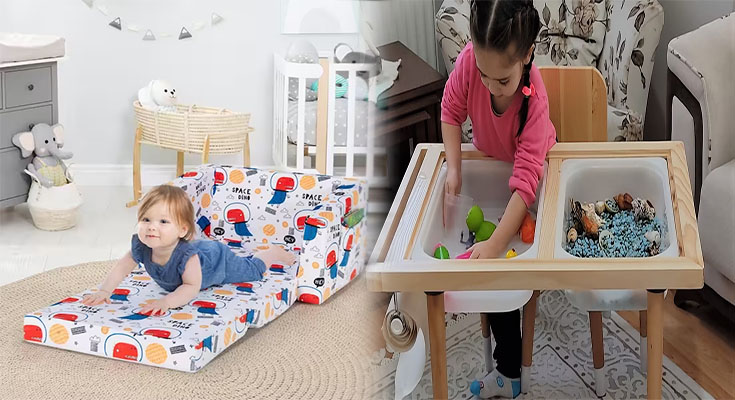 Colorful and Durable Playroom Furniture for Toddlers' Sensory Exploration