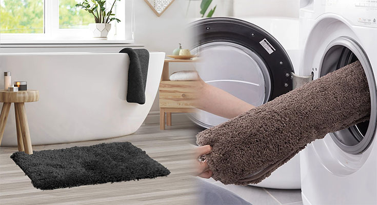 Machine Washable Non-Slip Bathroom Rugs for Easy Maintenance