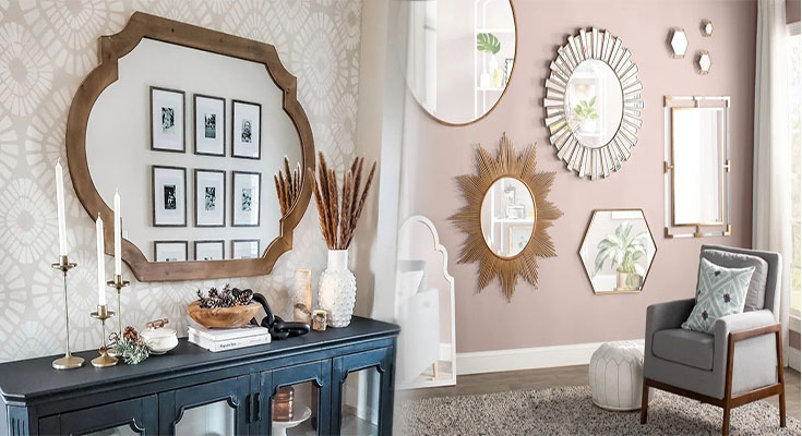 Vintage-Inspired Decorative Mirror Set for Eclectic Wall Décor