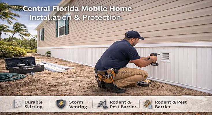Central Florida Mobile Home Skirting Installation & Protection