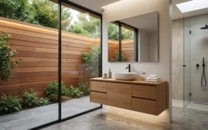 Contemporary Horizontal Cedar Fence Design and Installation