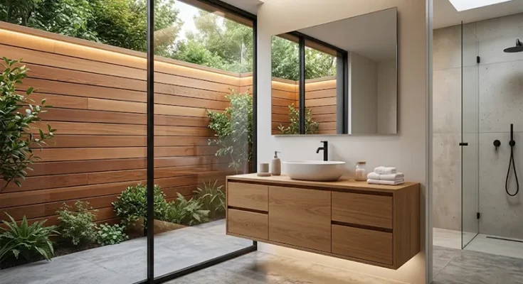 Contemporary Horizontal Cedar Fence Design and Installation
